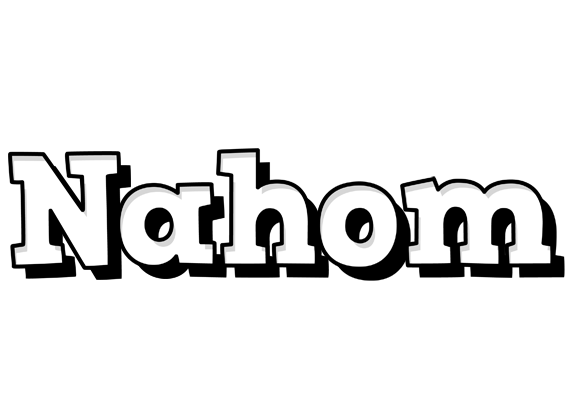 Nahom snowing logo