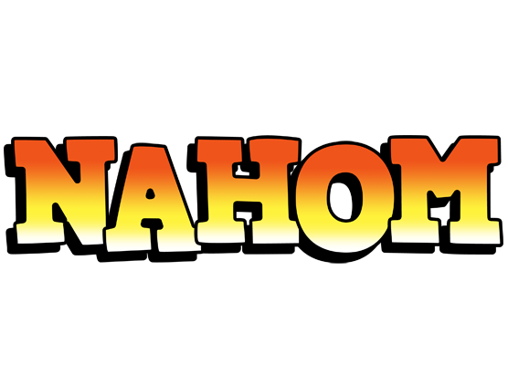 Nahom sunset logo