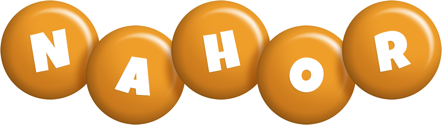 Nahor candy-orange logo