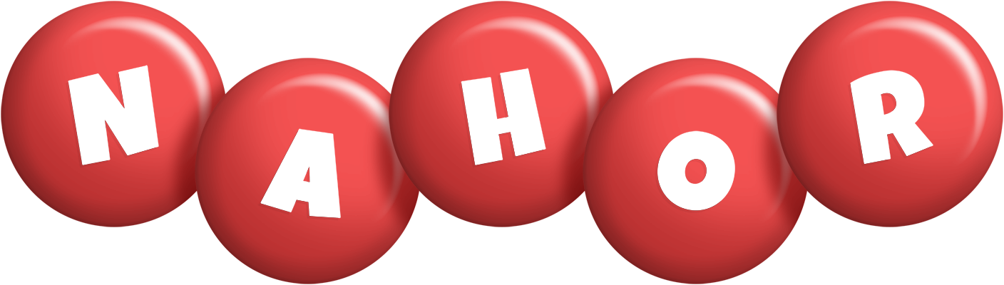 Nahor candy-red logo