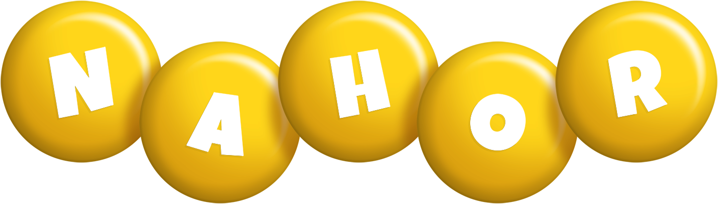 Nahor candy-yellow logo
