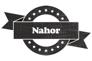 Nahor grunge logo