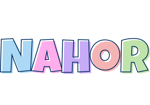 Nahor pastel logo