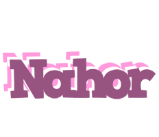 Nahor relaxing logo