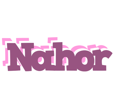 Nahor relaxing logo