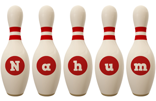 Nahum bowling-pin logo