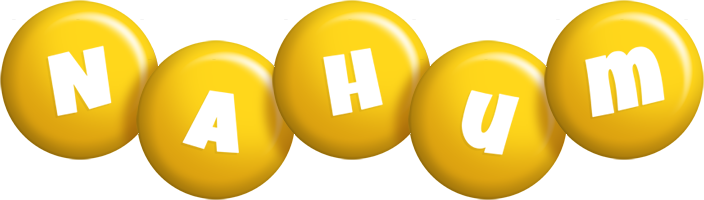 Nahum candy-yellow logo