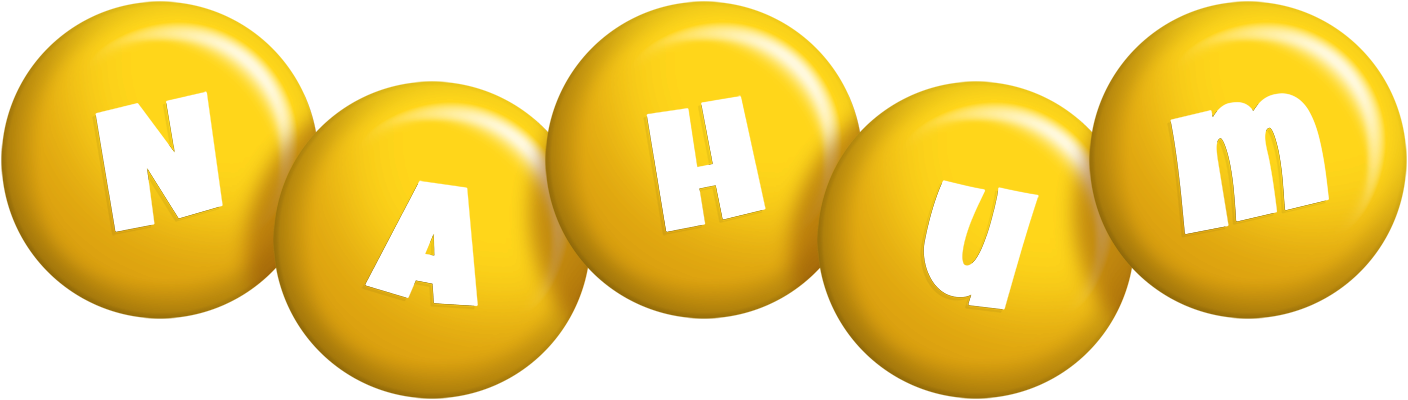 Nahum candy-yellow logo