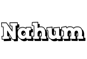 Nahum snowing logo