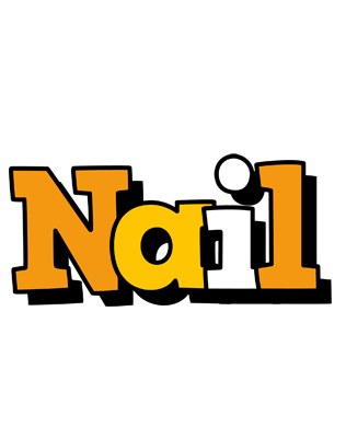 Nail cartoon logo