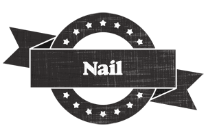 Nail grunge logo