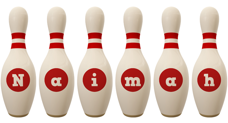 Naimah bowling-pin logo