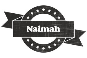 Naimah grunge logo