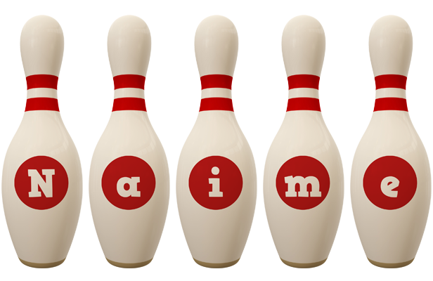 Naime bowling-pin logo