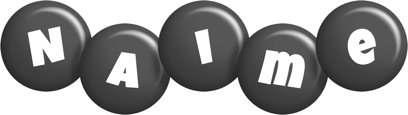 Naime candy-black logo