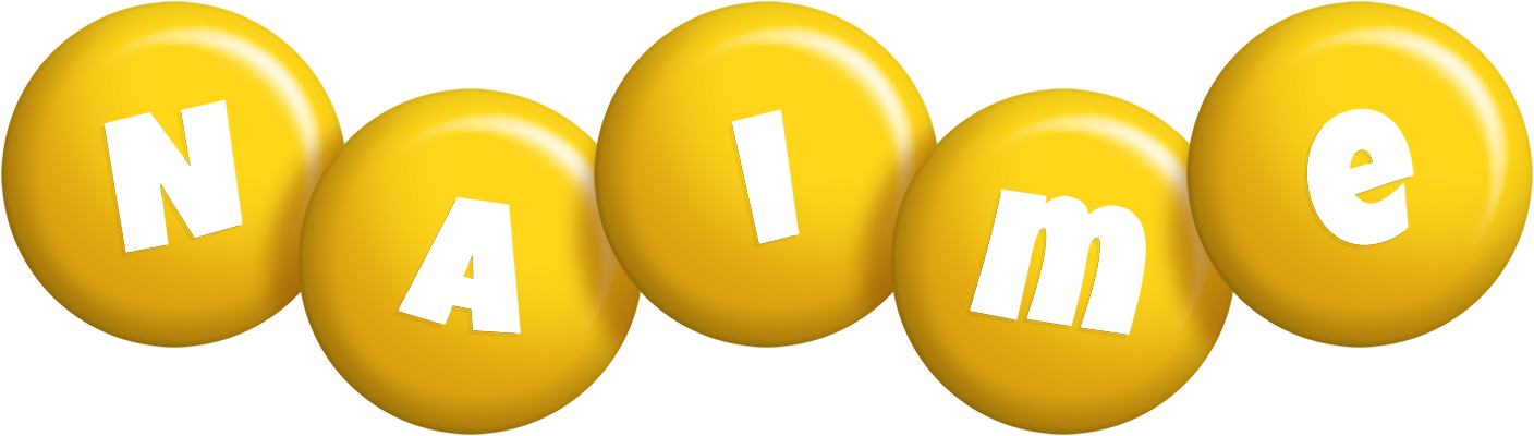 Naime candy-yellow logo