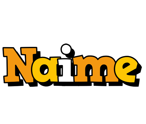 Naime cartoon logo