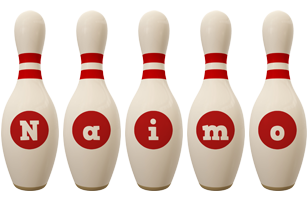 Naimo bowling-pin logo