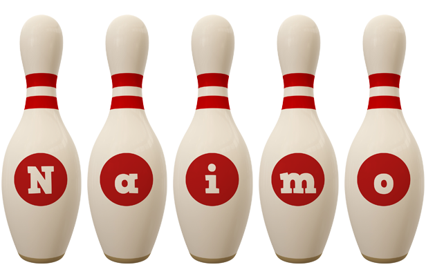 Naimo bowling-pin logo
