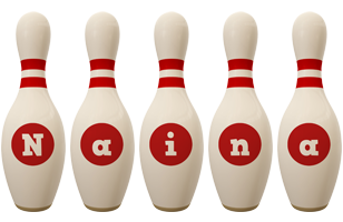 Naina bowling-pin logo