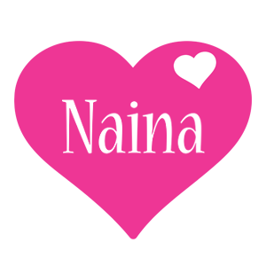 Naina love-heart logo