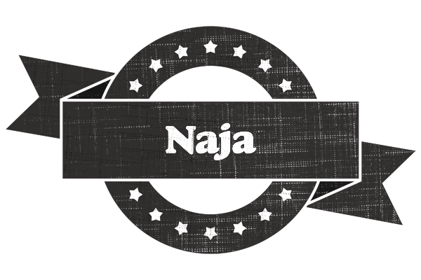 Naja grunge logo