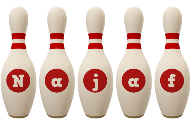 Najaf bowling-pin logo