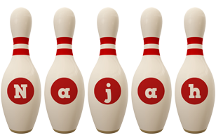 Najah bowling-pin logo
