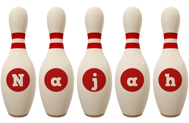 Najah bowling-pin logo
