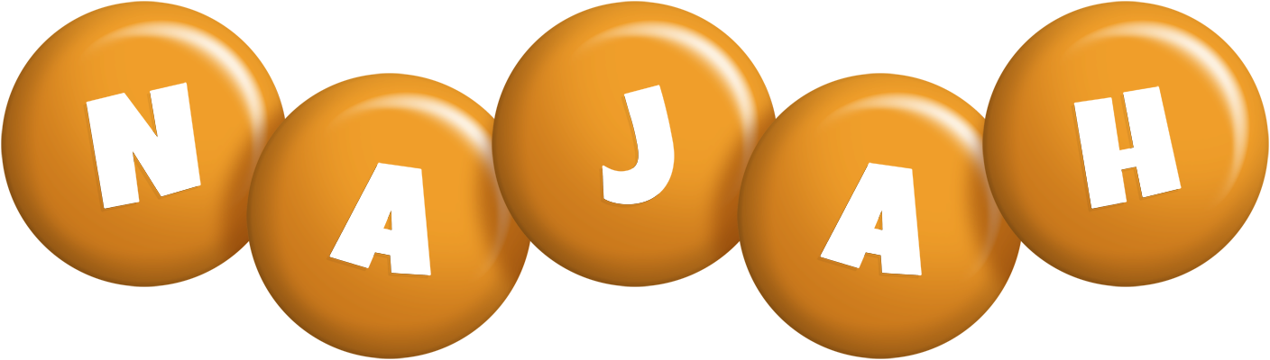 Najah candy-orange logo