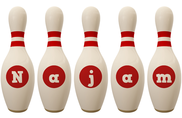 Najam bowling-pin logo