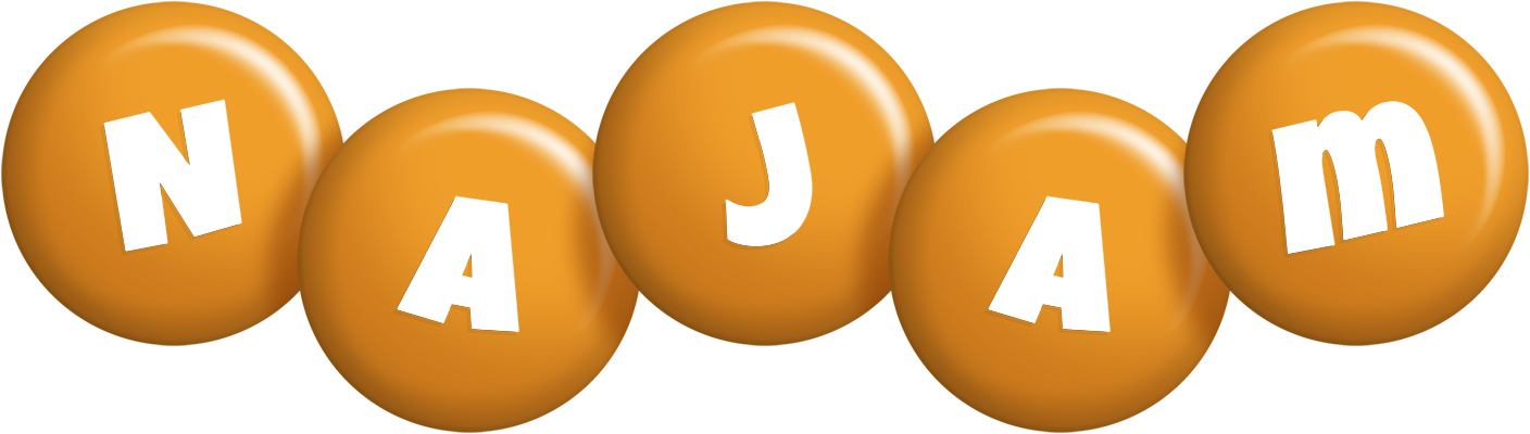 Najam candy-orange logo