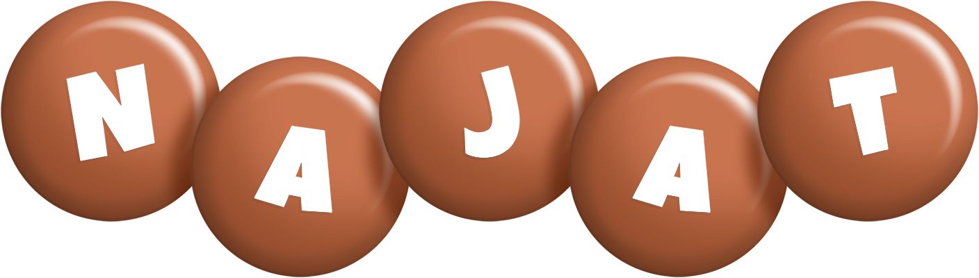 Najat candy-brown logo