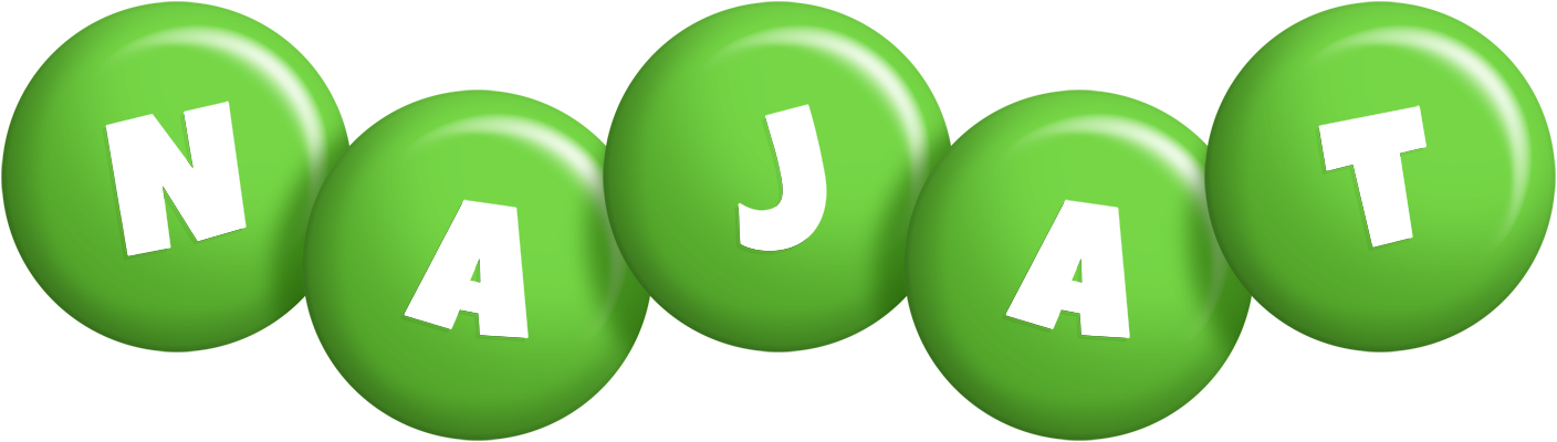 Najat candy-green logo