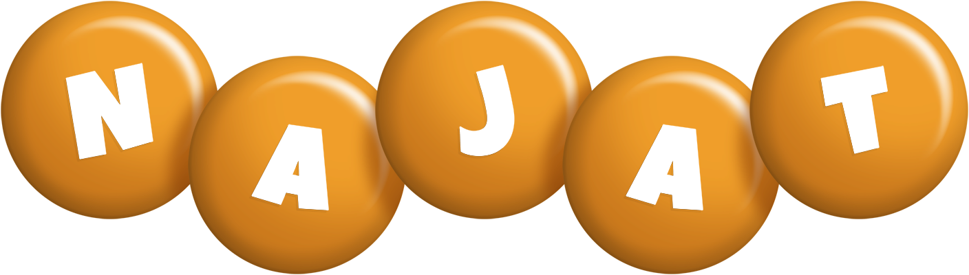 Najat candy-orange logo