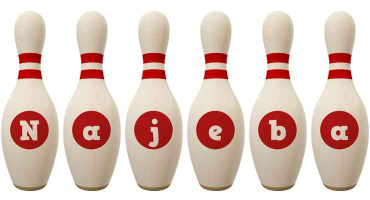 Najeba bowling-pin logo