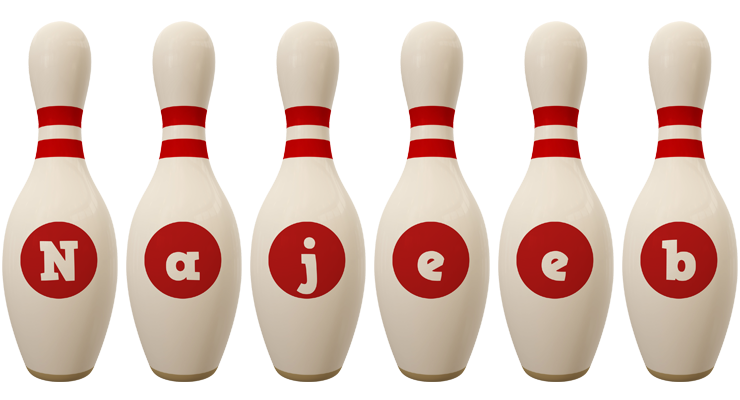 Najeeb bowling-pin logo