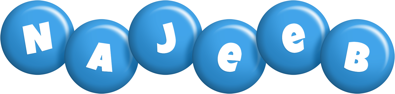 Najeeb candy-blue logo