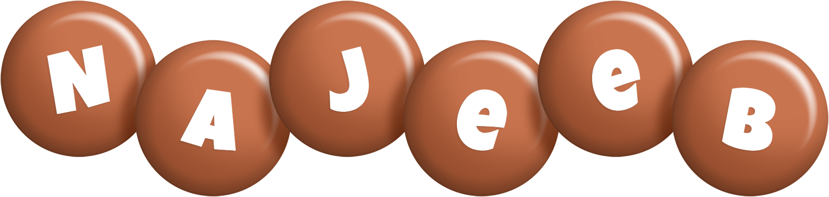 Najeeb candy-brown logo