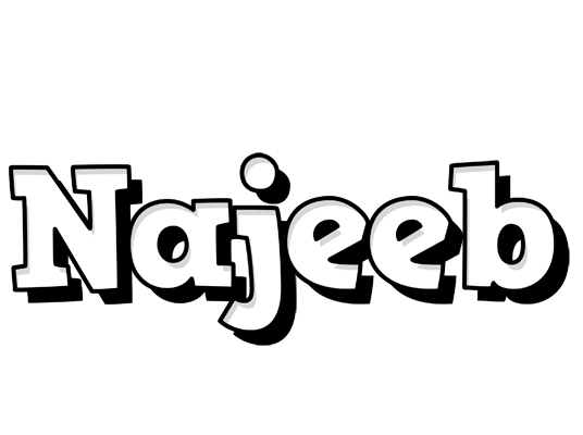 Najeeb snowing logo