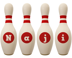 Naji bowling-pin logo