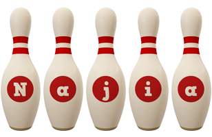 Najia bowling-pin logo