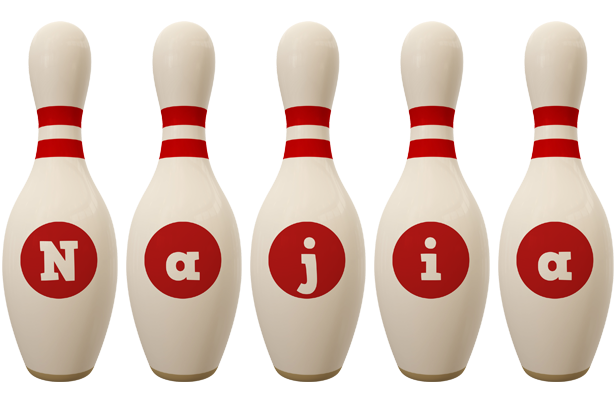 Najia bowling-pin logo
