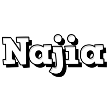 Najia snowing logo