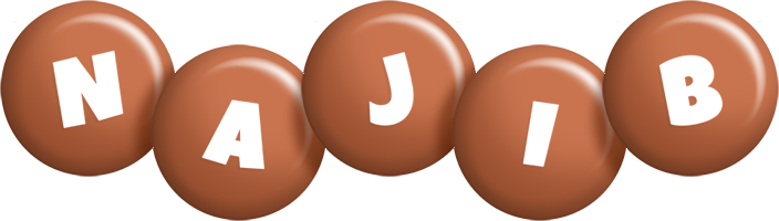 Najib candy-brown logo