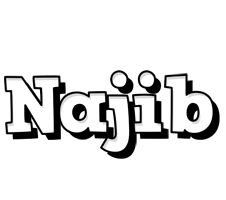 Najib snowing logo