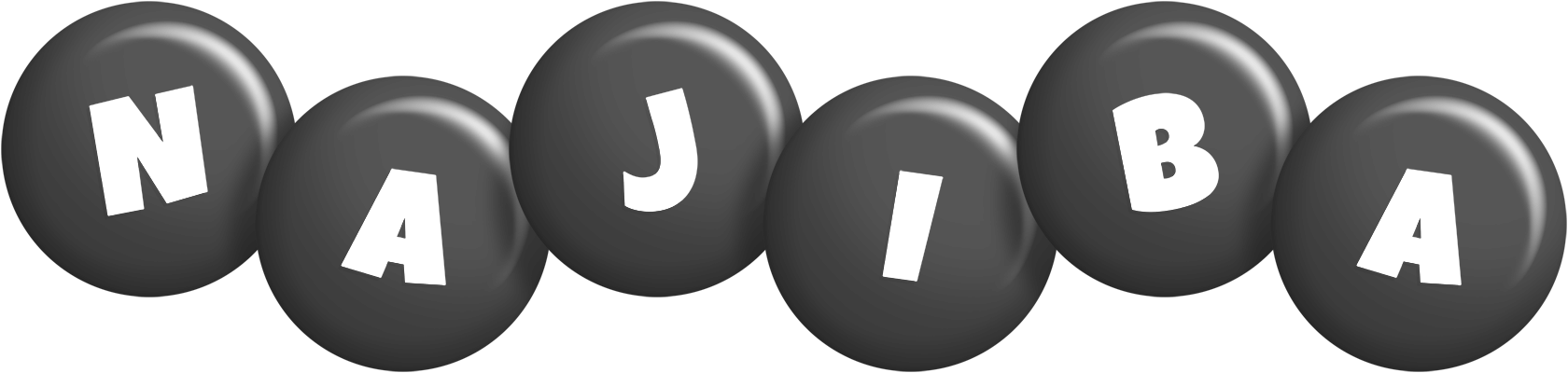 Najiba candy-black logo