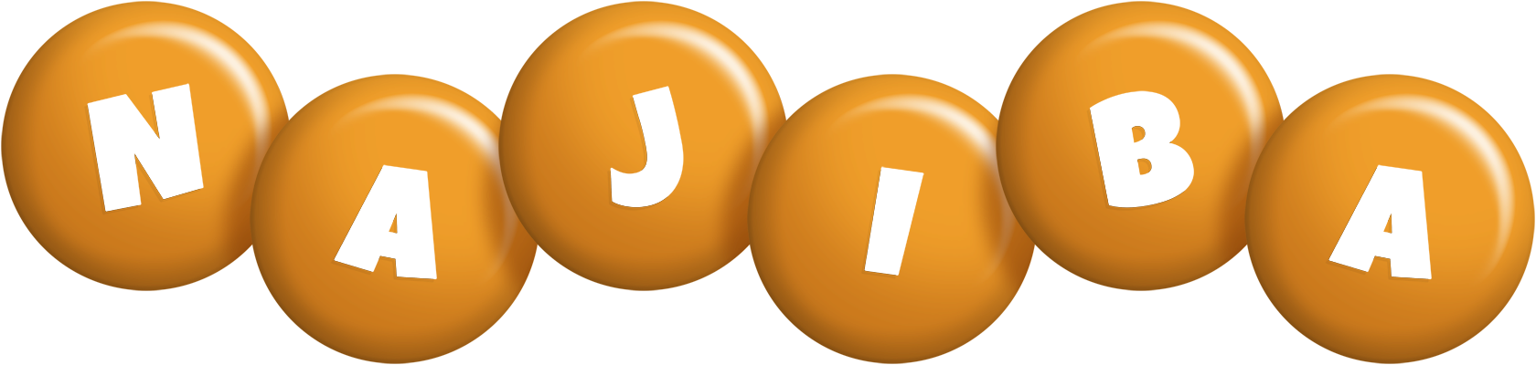 Najiba candy-orange logo