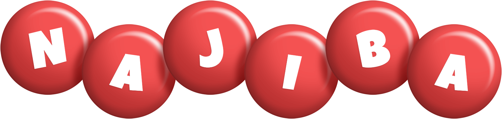 Najiba candy-red logo