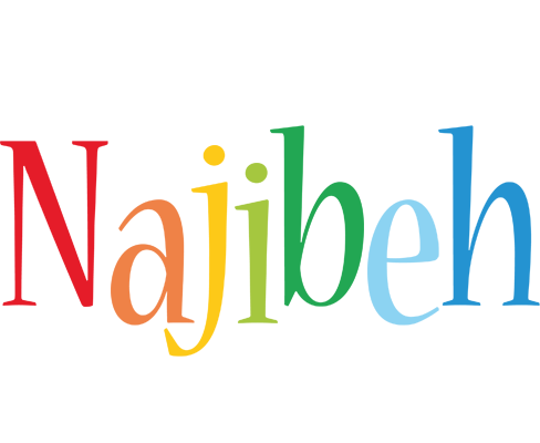Najibeh birthday logo
